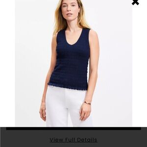 LOFT Smocked Modern Tank Top